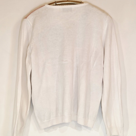 Vintage Alfred Dunner Patchwork Floral Embroidery Cardigan Sweater Cottagecore - Picture 10 of 12